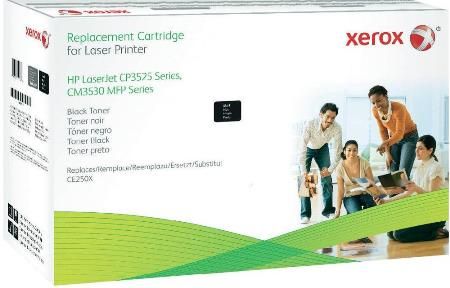 Xerox 106R02137 Replacement Toner Cartridge for use with HP Hewlett Packard LaserJet CP3525 and CM3530 Printers, 10500 Page Yield Capacity, New Genuine Original OEM Xerox Brand, UPC 095205621372 (106-R02137 106 R02137 106R-02137 106R 02137 106R2137) 