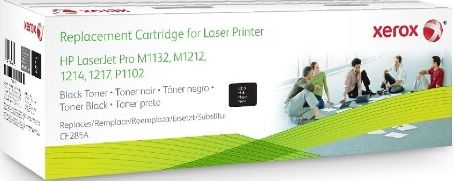 Xerox 106R02156 Replacement Black Toner Cartridge Equivalent to CE285A for use with HP Hewlett Packard LaserJet Pro P1102, M1130, M1212, M1213, M1214, M1216, M1217 and M1219 Printers, 1600 Page Yield Capacity, New Genuine Original OEM Xerox Brand, UPC 095205857634 (106-R02156 106 R02156 106R-02156 106R 02156 106R2156) 