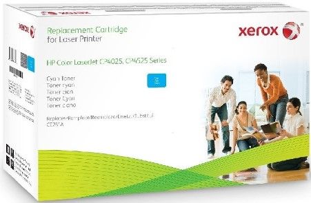Xerox 106R02217 Replacement Cyan Toner Cartridge Equivalent to CE261A for use with HP Hewlett Packard LaserJet CM4540 MFP, CP4025 and CP4525 Series Printers; Up to 12200 Page Yield Capacity, New Genuine Original OEM Xerox Brand, UPC 095205858914 (106-R02217 106 R02217 106R-02217 106R 02217 106R2217) 