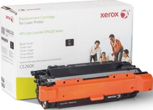 Xerox 106R02220 Toner Cartridge, Laser Print Technology, Black Print Color, 17000 Page Typical Print Yield, HP Compatible to OEM Brand, CE260X Compatible to OEM Part Number, For use with HP Color LaserJet CP4525 Series Printer, UPC 095205858945 (106R02220 106R-02185 106R 02185 XER106R2220)