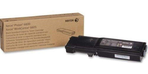 Xerox 106R02244 Toner Cartridge, Laser Print Technology, Black Print Color, Standard Yield Type, 2000 Page Typical Print Yield, For use with Xerox Printers Phaser 6600, WorkCentre 6605, UPC 095205963946 (106R02244 106R-02244 106R 02244)