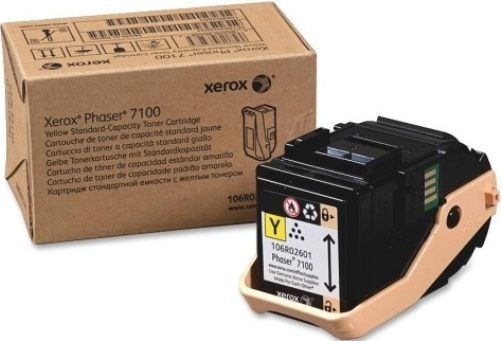 Xerox 106R02601 Toner Cartridge, Laser Print Technology, Yellow Print Color, Standard Yield Type, 4500 Page Typical Print Yield, For use with Xerox Xerox Phaser 7100 Printer, UPC 095205965285 (106R02601 106R-02601 106R 02601)