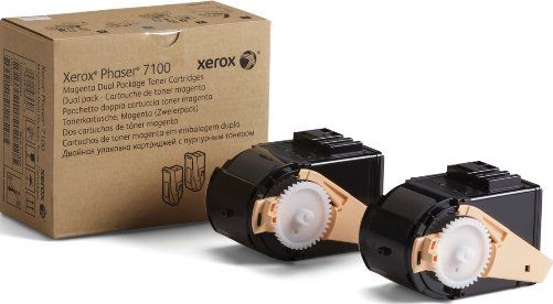 Xerox 106R02603 Toner Cartridge, Laser Print Technology, Magenta Print Color, 9000 Page Typical Print Yield, For use with Xerox Phaser 7100DN, 7100N, Dual Pack, UPC 095205965308 (106R02603 106R-02603 106R 02603)