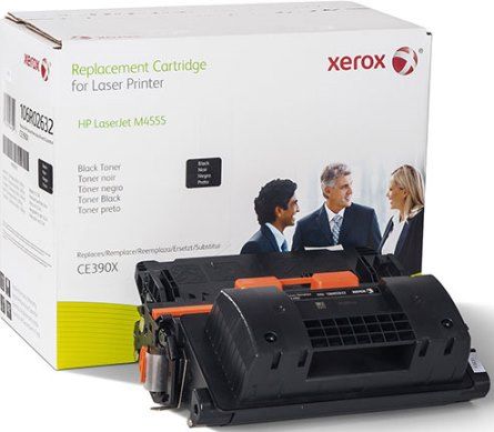 Xerox 106R02632 Replacement Cyan Toner Cartridge Equivalent to CE390X for use with HP Hewlett Packard LaserJet Enterprise M602, M603 and M4555 Printer Series, Up to 25400 Page Yield Capacity, New Genuine Original OEM Xerox Brand, UPC 095205966022 (106-R02632 106 R02632 106R-02632 106R 02632 106R2632) 