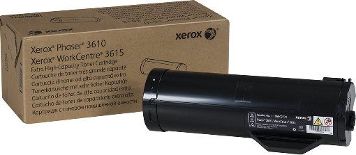 Xerox 106R02731 Extra High Capacity Toner for Phaser, Laser Print Technology, Black Print Color, Extra High Yield Type, 25300 Page Page-Yield, For use with Phaser 3610, WorkCentre 3615 Printer, UPC 095205980721 (106R02731 106R-02731 106R 02731)