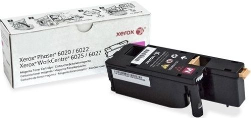 Xerox 106R02757 Toner Cartridge, Laser Print Technology, Magenta Print Color, Standard Yield Type, 1000 Page Duty Cycle, For use with Xerox WorkCentrer Printers 6027, 6022, 6020, 6025, UPC 095205862782 (106R02757 106R-02757 106R 02757)
