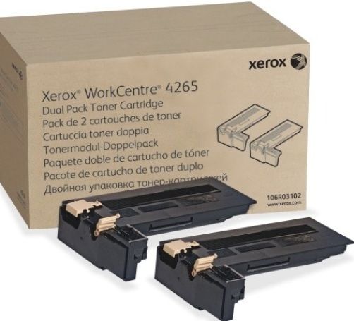 Xerox 106R03102 Toner Cartridge, Solid Ink Print Technology, Black Print Color, Extra High Yield Type, 25000 Page Per Cartridge Typical Print Yield, For use with Xerox WorkCentre 4265 Printer, UPC 095205868647 (106R03102 106R-03102 106R 03102)