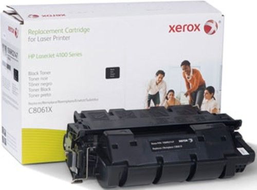 Xerox 106R2147 Replacement Black Toner Cartridge Equivalent to C8061X for use with HP Hewlett Packard LaserJet 2100, 2100M, 2100TN, 2200, 2200D se, 2200DT, 2200DN and 2200DTN Printers; 6400 Page Yield Capacity, New Genuine Original OEM Xerox Brand, UPC 095205856910 (106R2147 106R-2147 106R 2147 XER106R2147)