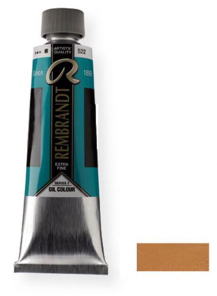 Royal Talens 1072272 Rembrandt Oil Colour, 150 ml Yellow Ochre Color; These paints contain only the finest, most lightfast pigments and the purest quality linseed or safflower oil; Each color contains the highest concentration of pigment; EAN 8712079059705 (1072272 RT-1072272 RT1072272 RT1-072272 RT10722-72 OIL-1072272) 