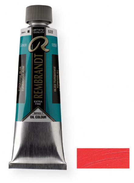 Royal Talens 1073772 Rembrandt Oil Colour, 150 ml Permanent Red Medium Color; These paints contain only the finest, most lightfast pigments and the purest quality linseed or safflower oil; Each color contains the highest concentration of pigment; EAN 8712079059781 (1073772 RT-1073772 RT1073772 RT1-073772 RT10737-72 OIL-1073772) 