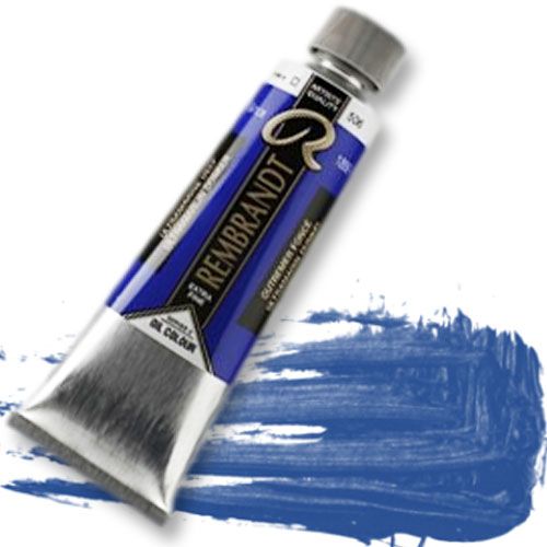 Royal Talens 1075062 Rembrandt Artist's, Oil Color 150 ml Ultramarine Deep; These paints contain only the finest, most lightfast pigments and the purest quality linseed or safflower oil; Each color contains the highest concentration of pigment, finely ground on a triple-roll mill to provide high intensity and brilliance; EAN 8712079059835 (ROYALTALENS1075062 ROYAL TALENS 1075062)