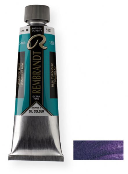 Royal Talens 1075682 Rembrandt Oil Colour, 150 ml Permanent Blue Violet Color; These paints contain only the finest, most lightfast pigments and the purest quality linseed or safflower oil; Each color contains the highest concentration of pigment; EAN 8712079059866 (1075682 RT-1075682 RT1075682 RT1-075682 RT10756-82 OIL-1075682) 