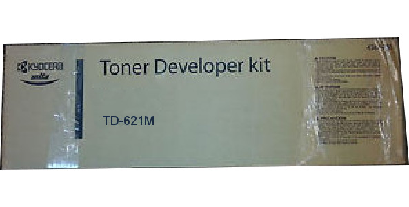 Kyocera 00108149 Model TD-621M Magenta Toner Developer Kit For use with Kyocera KM-C2030 and KM-C3130 Laser Printers, Up to 50000 Pages Yield Based On @ 5% Coverage, UPC 708562017305 (001-08149 0010-8149 00108-149 TD621Y TD 621Y)
