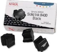 Xerox 108R00604 Solid Ink Black Toner Cartridge (Three Sticks) for use with Xerox Phaser 8400 Color Printer, Up to 3400 Pages at 5% coverage, New Genuine Original OEM Xerox Brand, UPC 095205024319 (108-R00604 108 R00604 108R-00604 108R 00604 108R604) 