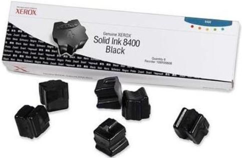 Xerox 108R00608 Black Solid Ink, For use with Xerox Phaser 8400, 3400 Pages Duty Cycle 5% Print Coverage, New Genuine Original OEM Xerox, UPC 095205024425 (108R-00608 108R 00608)
