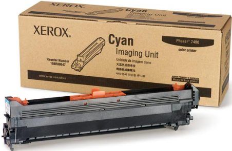 Xerox 108R00647 Cyan Imaging Unit for use with Xerox Phaser 7400 Color Printer, Up to 30000 Pages at 5% coverage, New Genuine Original OEM Xerox Brand, UPC 095205723748 (108-R00647 108 R00647 108R-00647 108R 00647)