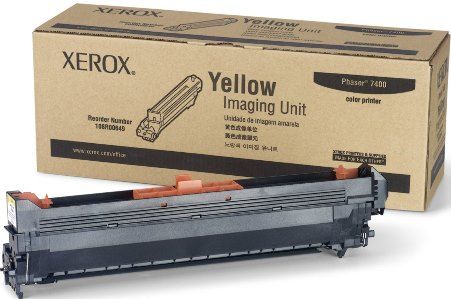 Xerox 108R00649 Yellow Imaging Unit For use with Phaser 7400 Color Printer, Approximate yield 12000 average standard pages, New Genuine Original OEM Xerox Brand, UPC 095205723762 (108-R00649 108 R00649 108R-00649 108R 00649 108R649) 