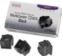 Xerox 108R00663 Solid Ink Black (3 Sticks) for use with Xerox WorkCentre C2424 Color Printer, Up to 3400 Pages at 5% coverage, New Genuine Original OEM Xerox Brand, UPC 095205048261 (108-R00663 108 R00663 108R-00663 108R 00663 108R663) 