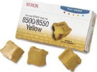 Xerox 108R00671 Solid Ink Yellow Toner Cartridge (Three Sticks) for use with Xerox Phaser 8500 and 8550 Color Printers, Up to 3000 Pages at 5% coverage, New Genuine Original OEM Xerox Brand, UPC 095205242362 (108-R00671 108 R00671 108R-00671 108R 00671 108R671) 