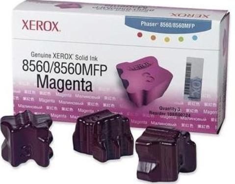 Xerox 108R00724 Magenta Ink Cartridge For Phaser 8560MFP Printer, Up to 3400 pages Duty Cycle, New Genuine Original OEM Xerox Brand, UPC 095205427493 (108 R00724 108-R00724 108 R00724)