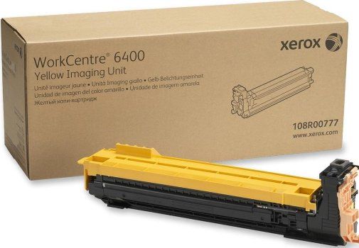 Xerox 108R00777 Standard Capacity Toner Cartridge, Laser Print Technology, Yellow Print Color, 30000 Page Typical Print Yield, For use with Xerox WorkCentre 6400 Printer, UPC 095205740073 (108R00777 108R-00777 108R 00777) 