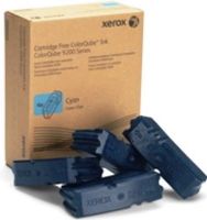 Xerox 108R00829 ColorQube Cyan Solid Ink (4 Sticks) For use with ColorQube 9201, 9202, 9203, 9301, 9302 and 9303 Solid Ink Color Printers, Approximate yield 37000 average standard pages, New Genuine Original OEM Xerox Brand, UPC 095205750256 (108-R00829 108 R00829 108R-00829 108R 00829 108R829)  