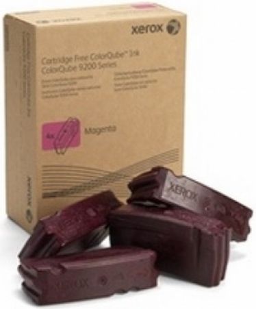 Xerox 108R00830 ColorQube Magenta Solid Ink (4-Ink Sticks) For use with ColorQube 9201/9202/9203 and ColorQube 9301/9302/9303 Printers, Approximate yield 37000 average standard pages, New Genuine Original OEM Xerox Brand, UPC 095205750263 (108-R00830 108 R00830 108R-00830 108R 00830 108R830) 
