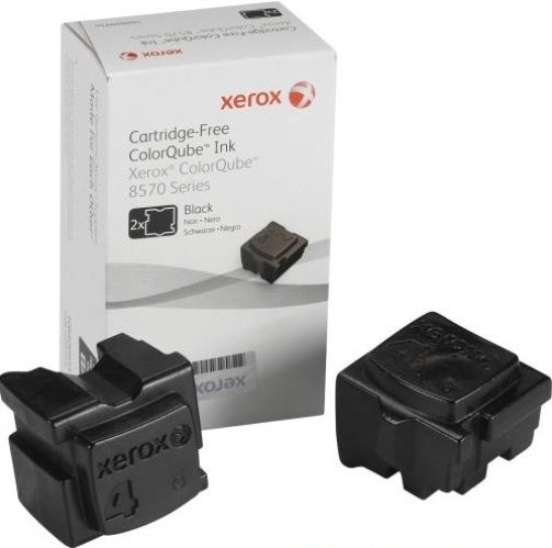 Xerox 108R00929 Colorqube Ink Black, Solid ink Printing Technology, Black Color, 2 Included Qty, Up to 4300 pages ISO/IEC 24711 Duty Cycle, For use with Xerox ColorQube 8570, 8570/DNB, 8570DN, 8570DT, 8570N, UPC 095205761191 (108R00929 108R-00929 108R 00929)