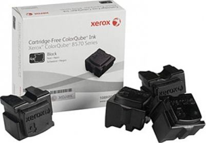 Xerox 108R00930 ColorQube Black Solid Ink (4-Ink Sticks) For use with ColorQube 8570 Solid ink color printer, Approximate yield 8600 average standard pages, New Genuine Original OEM Xerox Brand, UPC 095205761207 (108-R00930 108 R00930 108R-00930 108R 00930 108R930) 