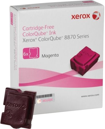 Xerox 108R00951 Colorqube Ink Magenta (6 Sticks) For use with ColorQube 8870 Solid Ink Color Printer, Approximate yield 17300 average standard pages, New Genuine Original OEM Xerox Brand, UPC 095205761412 (108-R00951 108 R00951 108R-00951 108R 00951 108R951) 
