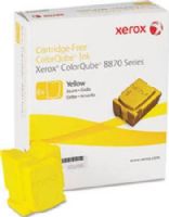 Xerox 108R00952 Colorqube Ink Yellow (6 Sticks) For use with ColorQube 8870 Solid Ink Color Printer, Approximate yield 17300 average standard pages, New Genuine Original OEM Xerox Brand, UPC 095205761429 (108-R00952 108 R00952 108R-00952 108R 00952 108R952)  