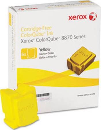 Xerox 108R00952 Colorqube Ink Yellow (6 Sticks) For use with ColorQube 8870 Solid Ink Color Printer, Approximate yield 17300 average standard pages, New Genuine Original OEM Xerox Brand, UPC 095205761429 (108-R00952 108 R00952 108R-00952 108R 00952 108R952) 