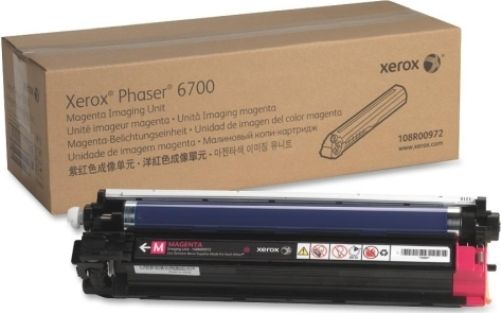 Xerox 108R00972 Imaging Drum Unit, Laser Print Technology, Magenta Print Color, 50000 Page Typical Print Yield, For use with Xerox Phaser 6700 Printer , UPC 095205761078 (108R00972 108R-00972 108R 00972)