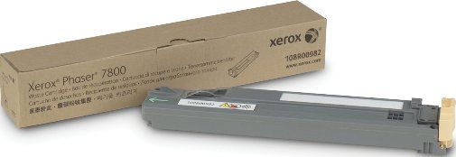 Xerox 108R00982 Waste Toner Cartridge, Laser Print Technology, 20,000 Page Typical Print Yield, For use with Xerox Phaser 7800 Printer, UPC 095205766578 (108R00982 108R-00982 108R 00982)