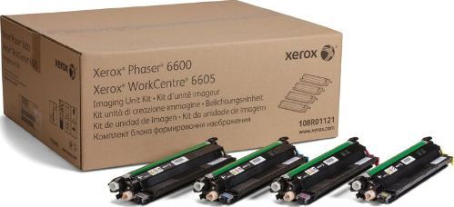 Xerox 108R01121 Imaging Unit Kit Phaser, Laser Print Technology, For use with Xerox Phaser 6600 Printer, Xerox WorkCentre 6605 Printer, UPC 095205964172 (108R01121 108R-01121 108R 01121 XER108R01121)