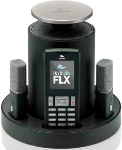 Revolabs 10-FLX2-101-VOIP model FLX 2 Wireless Conference System SIP System with one Omni and one wearable microphone, DECT 6.0 Cordless Phone Standard, Hands Free Profile Bluetooth Profiles, 66 ft Max Handset Operating Distance, Keypad Dialer Type, 3-way Conference Call Capability, Multiple VoIP protocol support, Power over Ethernet support Main, Features, SIP, RTCP, SRTP VoIP Protocols, UPC 094922381255 (10FLX2101VOIP 10-FLX2-101-VOIP 10 FLX2 101 VOIP)