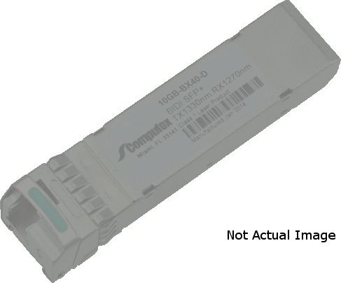 Extreme Networks 10GB-BX40-D Transceiver Module; Compatible with B-Series B5 Switches, C-Series C5 Switches, S-Series Switches, K-Series Switches, 7100 Series; Must be paired with 10GB-BX40-U; Single Fiber SM; Bidirectional; Wavelenght 1330nm Tx / 1270nm Rx; UPC 821455228036; Weight 0.5 Lbs (10GBBX40D 10GBBX40-D 10GB-BX40D 10GB-BX40-D)