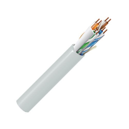 Belden 10GX32 0091000, Model 10GX32, 23 AWG, CAT6A U/UTP Cable; White Color; 4-Bonded-Pair; U/UTP-unshielded; Riser-CMR-Rated; Premise Horizontal cable; 23 AWG solid bare copper conductors; Polyolefin insulation; Patented Double-H spline; Ripcord; PVC jacket; UPC 612825102328 (BTX 10GX320091000 10GX32 0091000 10GX32-0091000 BELDEN)