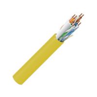 Belden 10GX53F0041000, Model 10GX53F, 23 AWG, 4-Unbonded-Pair, CAT6A Cable; Plenum-CMP-Rated; Yellow Color; F/UTP-Foil Shielded; Premise Horizontal Cable; 23 AWG Solid Bare Copper Conductors; FEP Insulation; Patented EquiSpline separator; Overall Foil Screen with Drain Wire; Ripcord; Flamarrest Jacket; UPC 612825377764 (BELDEN1800FU90U1000 TRANSMISSION CONNECTIVITY ELECTRICITY WIRE) 