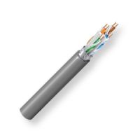 BELDEN10GX53F0081000, Model 10GX53F, 23 AWG, 4-Unbonded-Pair, CAT6A Cable; Gray Color; Plenum-CMP-Rated; F/UTP-Foil Shielded; Premise Horizontal Cable; 23 AWG Solid Bare Copper Conductors; FEP Insulation; Patented EquiSpline separator; Overall Foil Screen with Drain Wire; Ripcord; Flamarrest Jacket; UPC 612825377771 (BELDEN10GX53F0081000 TRANSMISSION CONNECTIVITY ELECTRICITY WIRE) 