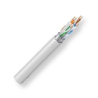 BELDEN10GX53F0091000, Model 10GX53F, 23 AWG, 4-Unbonded-Pair, CAT6A Cable; White Color; Plenum-CMP-Rated; F/UTP-Foil Shielded; Premise Horizontal Cable; 23 AWG Solid Bare Copper Conductors; FEP Insulation; Patented EquiSpline separator; Overall Foil Screen with Drain Wire; Ripcord; Flamarrest Jacket; UPC 612825377788 (BELDEN10GX53F0091000 TRANSMISSION CONNECTIVITY ELECTRICITY WIRE) 