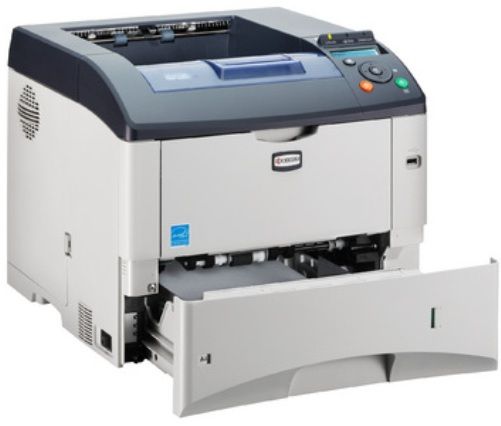 Kyocera 1102J12US0 Model FS-3920DN Small Office Workgroup Black & White Laser Printer with Network Interface Card (NIC), Fast output speed of 42 pages per minute, First Print Out Time 10.5 seconds or less (EcoFuser off), ECOSYS long life consumables reduce operating costs, Maximum 2,500 sheet paper capacity with Bulk Feeder option (1102-J12US0 1102 J12US0 FS3920DN FS 3920DN)