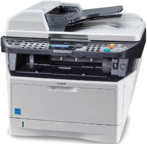 Kyocera 1102PM2US0 ECOSYS M2035dn Black and White Multifunctional Printer; 5 Line LCD Screen with hard key control panel; Fast Output Speed of 37 Pages per Minute; Standard Print, Copy and Color Scan; Standard Duplex and 300 Sheet Paper Capacity; Standard Gigabit Ethernet; Warm Up Time 20 seconds or less from main power on; UPC 632983032329 (1102-PM2US0 1102 PM2US0 1102PM2-US0 1102PM2 US0) 