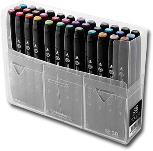ShinHan Art 1103600 TOUCH Twin, 36-Color Fine And Broad Nib Marker Set; Ergonomically designed body for the perfect grip; Double-ended with fine and broad nibs; Advanced alcohol-based ink; The finest control of ink flow, absolutely no smudging or bleeding; Odorless; UPC 8809309663440 (SHINHANART1103600 SHINHANART 1103600 SHINHAN ART SHINHANART-1103600 SHINHAN-ART)