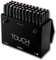 ShinHan Art 1104800 TOUCH Twin, 48-Color Fine And Broad Nib Marker Set; Ergonomically designed body for the perfect grip; Double-ended with fine and broad nibs; Advanced alcohol-based ink; The finest control of ink flow, absolutely no smudging or bleeding; UPC 8809309663457 (SHINHANART1104800 SHINHANART 1104800 SHINHAN ART SHINHANART-1104800 SHINHAN-ART) 