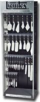 Liquitex 111099 Free-Style, Knife Display Assortment; The right combination of stainless resilience and flexible spring to facilitate and painting application; Display assortment that contains 3 each of 36 knives (108 total); Knives include Large Scale #1-18 and Traditional #1-18; Dimensions 12" x 18" x 10"; Weight 37 Lbs; UPC LIQUITEX111099 (LIQUITEX111099 LIQUITEX 111099 LIQUITEX-111099) 