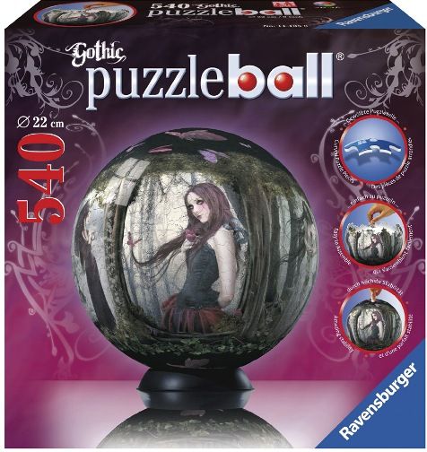 Ravensburger 11135 Dusky Dream World PuzzleBall (540 pcs), Perfectly crafted, curved puzzle pieces allow for an exact fit and are easily assembled to form a solid, smooth ball, Includes Base Stand, EAN 4005556111350 (RAVENSBURGER11135 RAVENSBURGER-11135 11135 11-135 111-35)