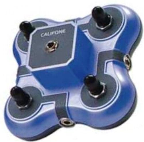 Califone 1114BL Kids Non-Powered Listening Center, Mini Stereo Jackbox - Blue, Silver-plated contacts prevent 