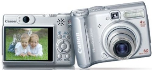 Canon 1118B001 PowerShot A540 6.0 Megapixels Digital Camera with built-in flash, 4x Optical, 4x Digital, 16x Combined Zoom (1118B001 1118-B001 A-540 POWERSHOTA540)