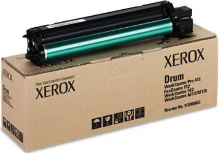 Xerox 113R00663 Model 113R663 Drum Cartridge for use with Xerox M15, M15i, WorkCentre Pro 412 and FaxCentre F12, 15000 pages at 5% area coverage., New Genuine Original OEM Xerox Brand (113-R00663 113 R00663 113R-00663 113R 00663)
